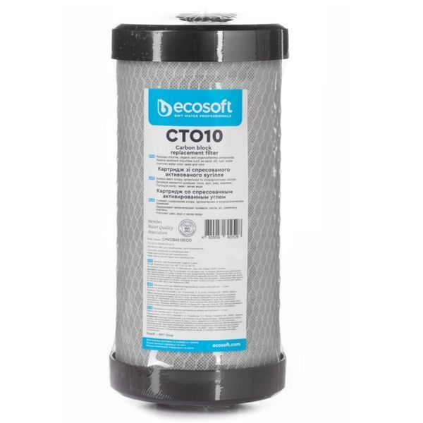 CHVCB4510ECO Картридж 10BB зі спресованого активованого вугілля Ecosoft CTO10 4,5"х10" BB10-CTO-CHVCB4510ECO фото