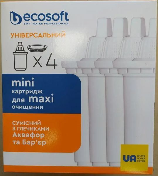 Універсальні картриджі Ecosoft для фільтра-глечика (арт. CRVKAB4) Україна CRVKAB4 фото