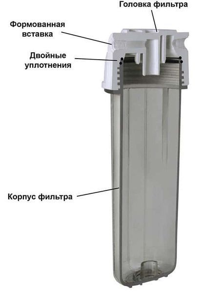Фильтр-колба Aquafilter белая (1/4, для холодной воды) EG14WWAQ-4 фото