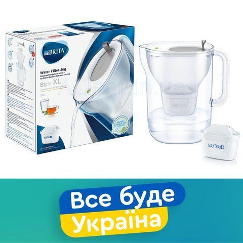 Фільтр-глечик Brita Style XL LED сірий (3,6 л.) 1039280 фото