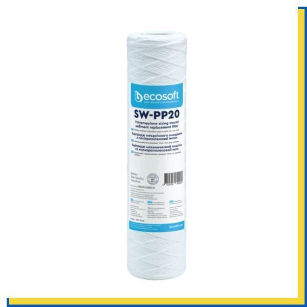 SW-PP20 Картридж з поліпропіленової нитки Ecosoft CPN251020ECO 2,5"x10" 20 мкм CPN251020ECO фото