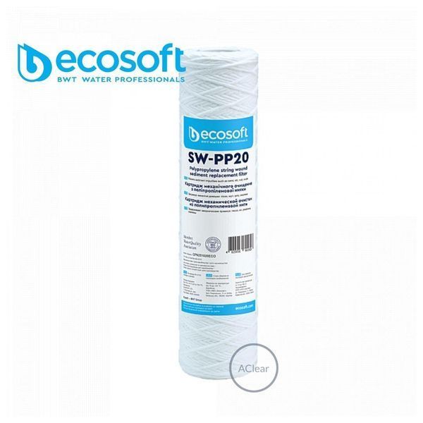 SW-PP20 Картридж з поліпропіленової нитки Ecosoft CPN251020ECO 2,5"x10" 20 мкм CPN251020ECO фото