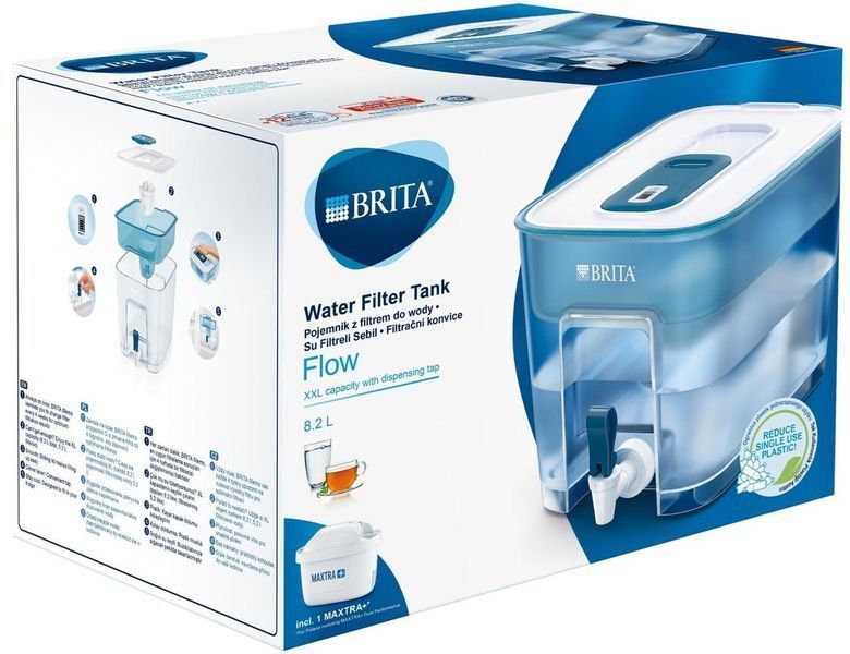 Фільтр-Диспенсер для води Brita Flow Memo синій 8.2 л (5.2 л очищеної води) 1994640747 фото